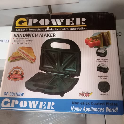 GP 301 : G POWER SANDWICH MAKER 